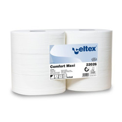 Papier toilette MAXI JUMBO Blanc (Le lot de 6 rouleaux)