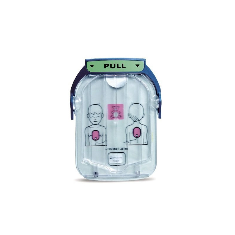 Electrodes enfant pour défibrillateur Philips Heartstart HS1 