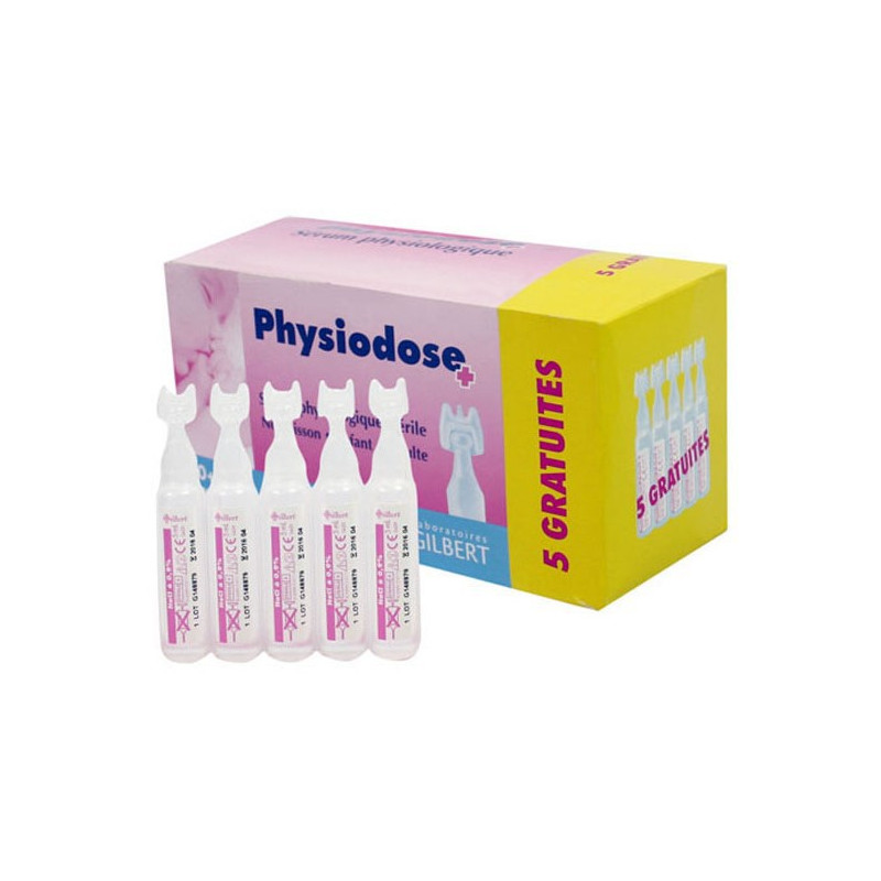 Sérum physiologique Physiodose - Hygiène yeux et nez – Rinçage oculaire et  nasal