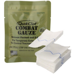 Pansement Hémostatique QUICKCLOT Combat GAUZE-Z-Folded