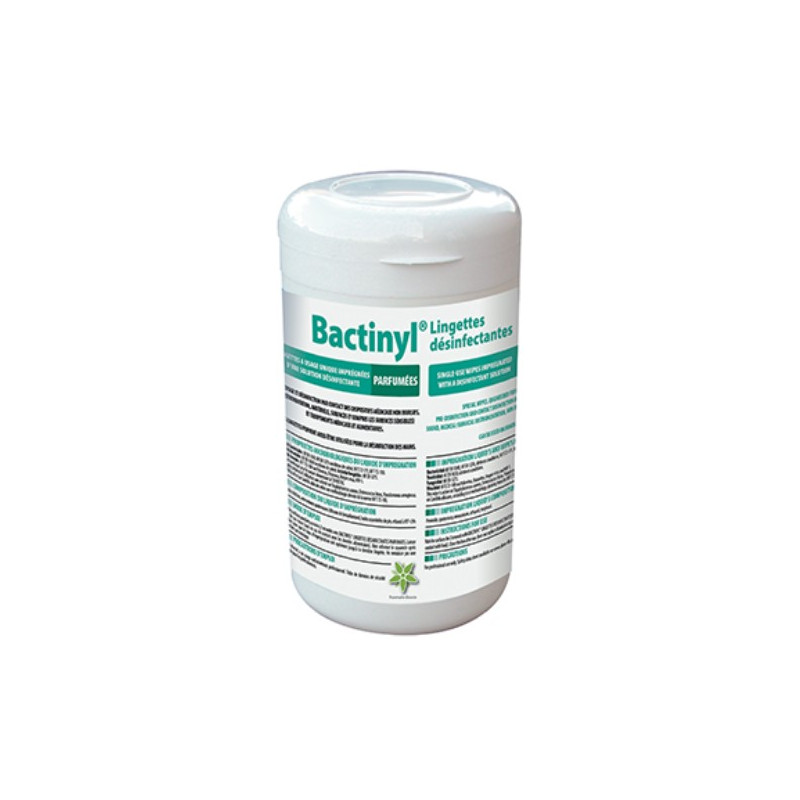Lingettes désinfectantes Bactinyl Norme EN14476 - Boite de 120 Lingettes désinfectantes Bactinyl Norme EN14476 - Boite de 120