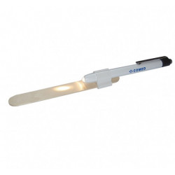 Lampe stylo PEN-WHITE avec interrupteur et porte abaisse langue