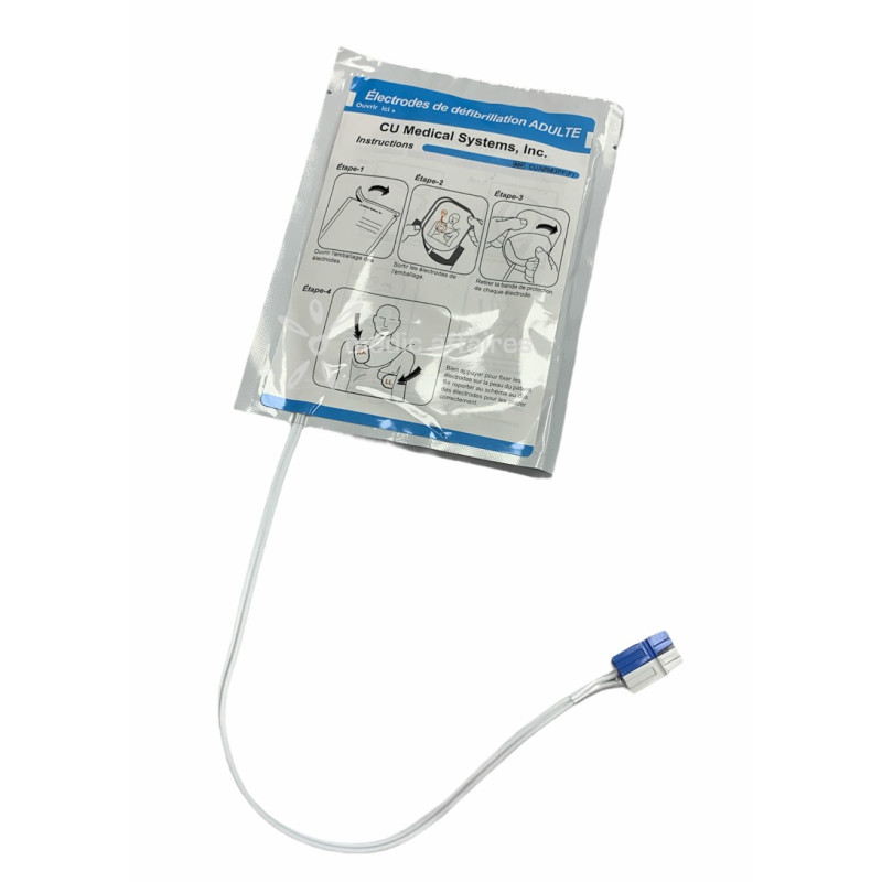 Electrodes adulte pour défibrillateur Colson I-PAD Def-I et Auto-Def