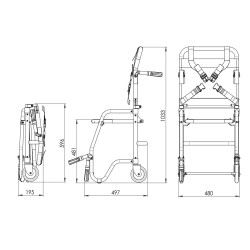 Chaise portoir pliante : Commandez sur Techni-Contact - Chaise monte  escalier