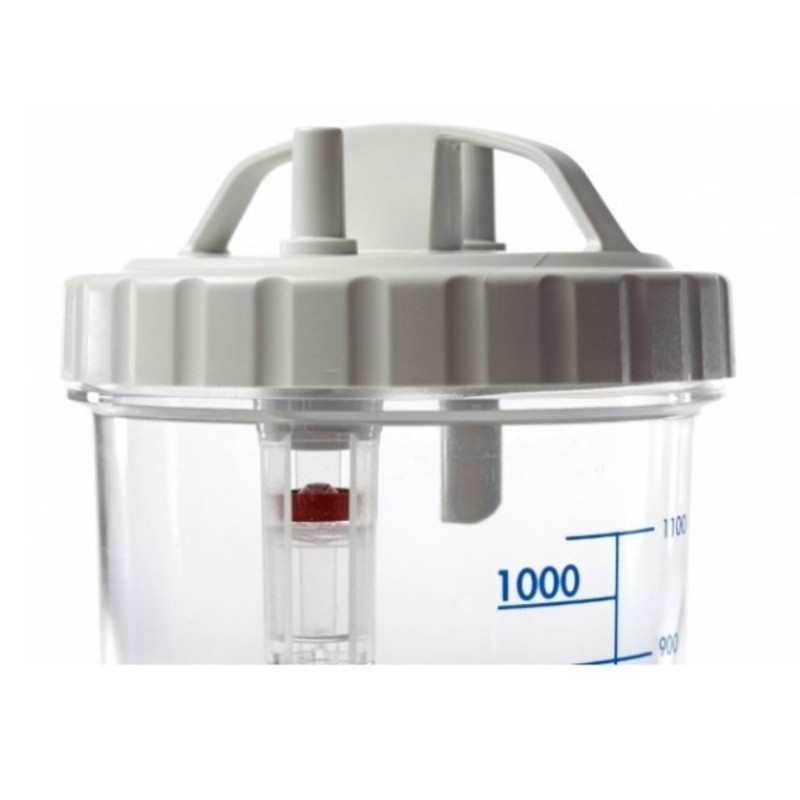 Bocal 01 litre avec couvercle pour aspirateur de mucosité ⋆ EMM - Etoile  Matériel Médical